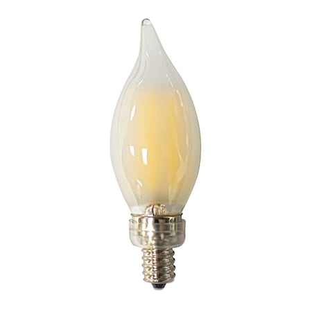 Westgate CANDELABRA LED BULB, E12, 110~130V, 5W 330LM FROSTED GLASS, BENT TIP 2700K DIMMABLE E12-FLA-5W-40K-D-F-BT